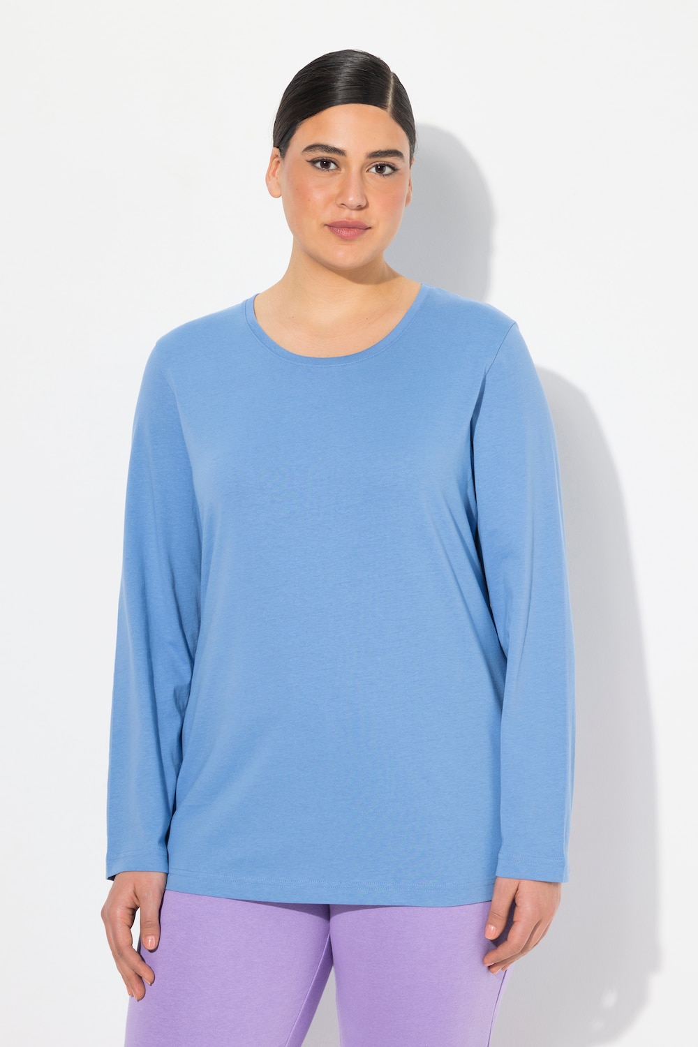 Große Größen Shirt, Damen, blau, Größe: 46/48, Baumwolle, Ulla Popken