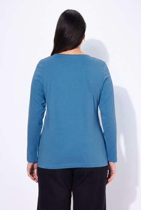 Shirt, Slim, Rundhalsausschnitt, Langarm