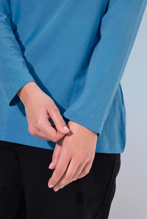 Shirt, Slim, Rundhalsausschnitt, Langarm