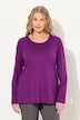 Shirt, slim, ronde hals, lange mouw