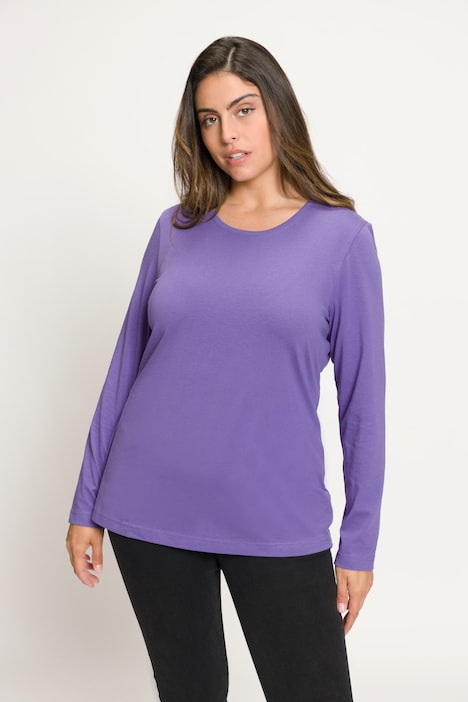 Shirt, Slim, Rundhalsausschnitt, Langarm