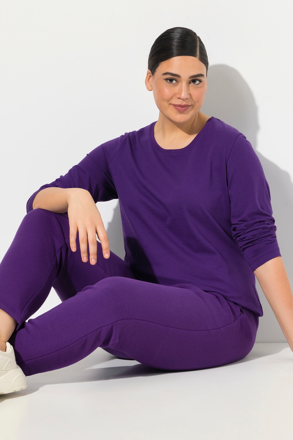 Große Größen Shirt, Damen, lila, Größe: 62/64, Baumwolle, Ulla Popken