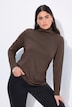 T-shirt coupe Slim Fit, manches longues et col roulé