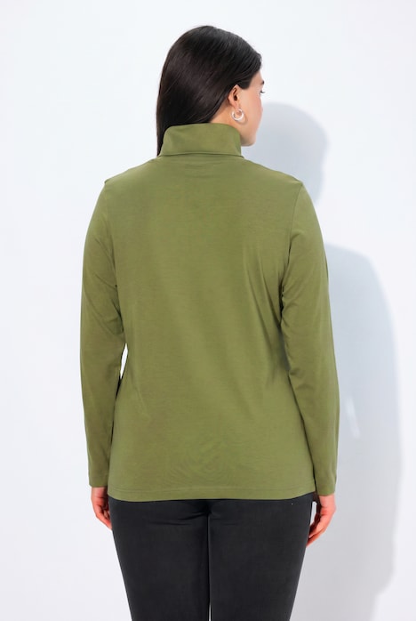 Shirt, col, slim, lange mouwen