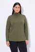 T-shirt coupe Slim Fit, manches longues et col roulé