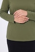 T-shirt coupe Slim Fit, manches longues et col roulé