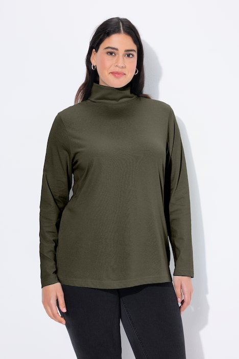 Shirt, Rollkragen, Slim, Langarm