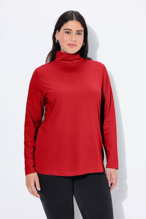 Shirt, Rollkragen, Slim, Langarm