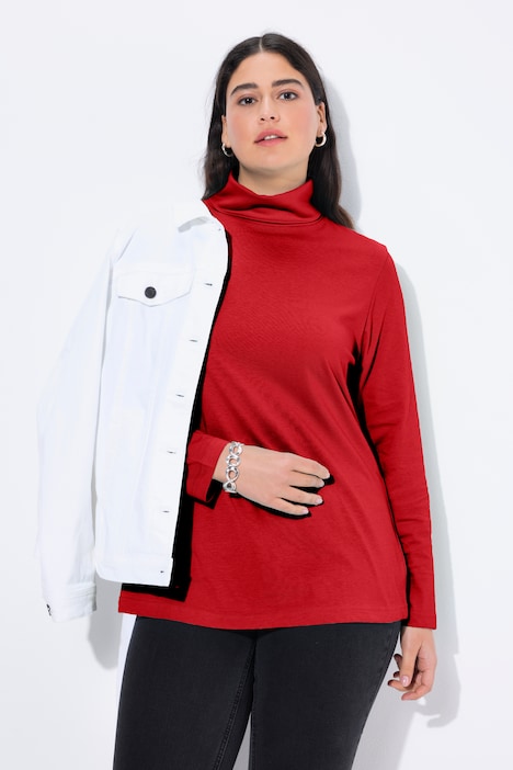 Shirt, Rollkragen, Slim, Langarm