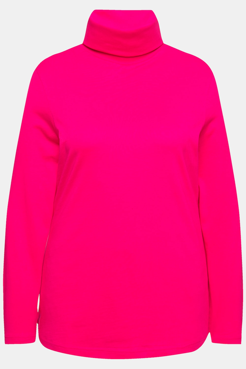 Stora storlekar Topp med polokrage, Dam, rosa, storlek: 50/52, Bomull/Polyester, Ulla Popken