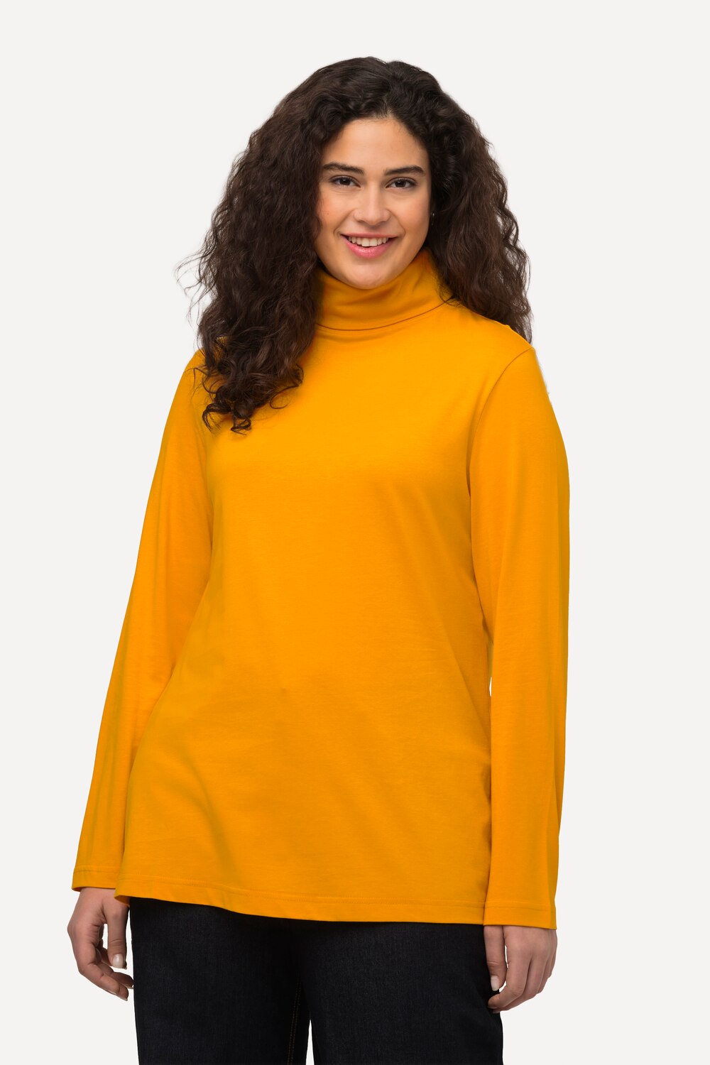 Grote Maten Shirt, Dames, oranje, Maat: 58/60, Katoen, Ulla Popken