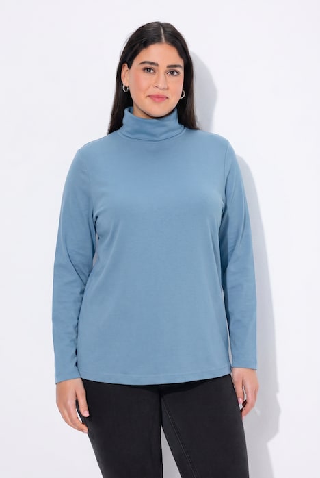T-shirt coupe Slim Fit, manches longues et col roulé