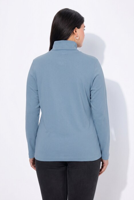 T-shirt coupe Slim Fit, manches longues et col roulé