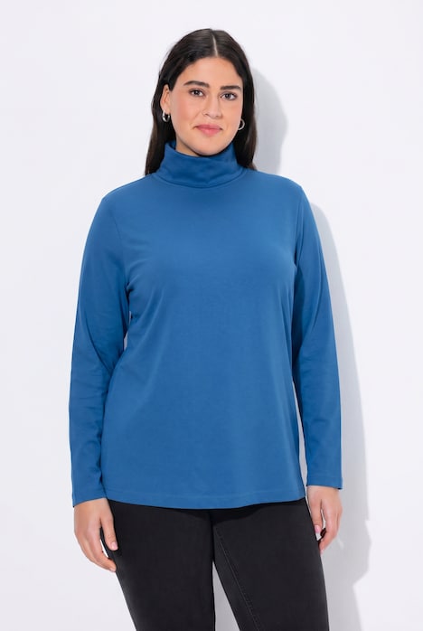 T-shirt coupe Slim Fit, manches longues et col roulé