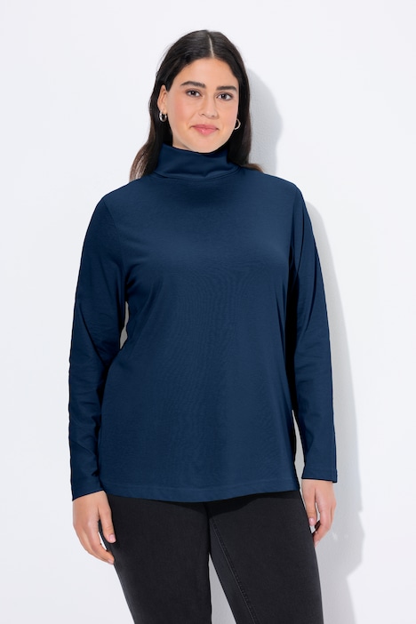 Shirt, Rollkragen, Slim, Langarm
