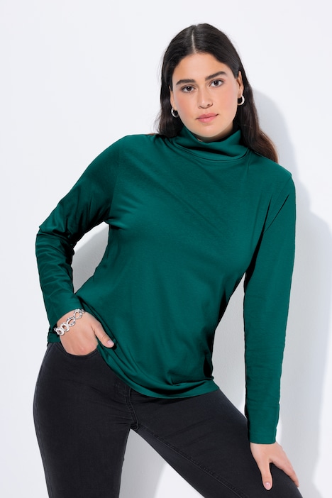 Shirt, Rollkragen, Slim, Langarm