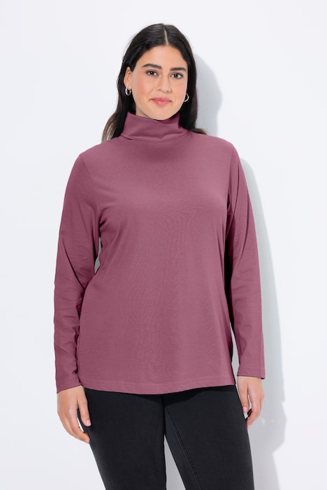 Shirt, Rollkragen, Slim, Langarm