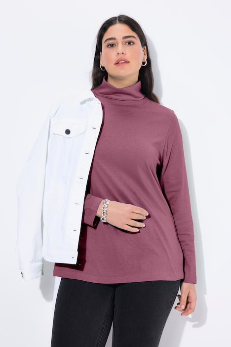 Shirt, Rollkragen, Slim, Langarm