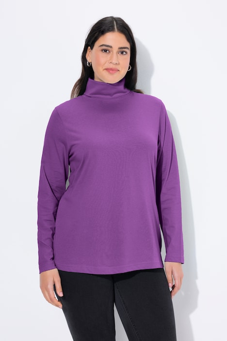 Shirt, Rollkragen, Slim, Langarm