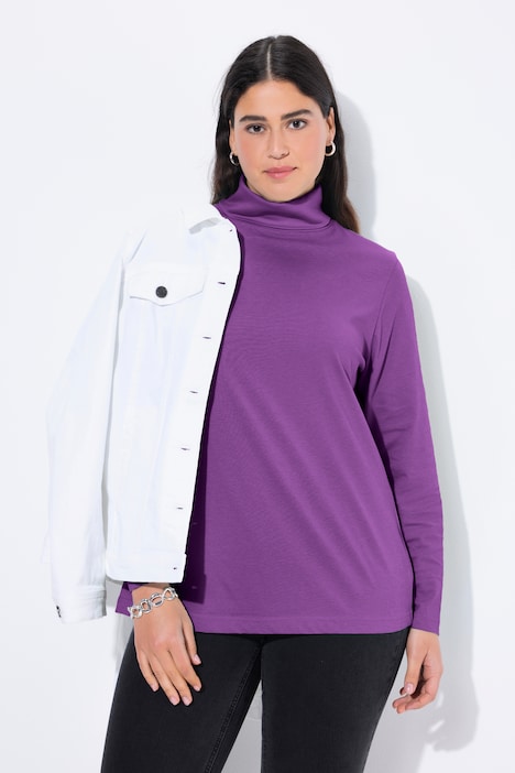 Shirt, Rollkragen, Slim, Langarm