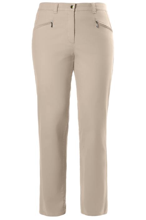 Strečové kalhoty Mony, lehce úzký střih, zip