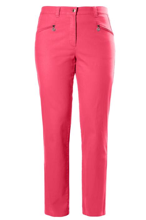 Strečové kalhoty Mony, lehce úzký střih, zip