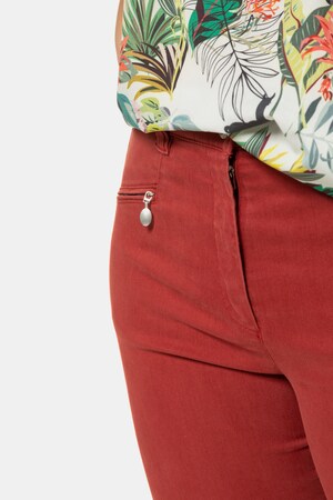 Duże rozmiary Spodnie ze streczu Mony, damska, pieprz cayenne, rozmiar: 60, bawełna/elastan, Ulla Popken