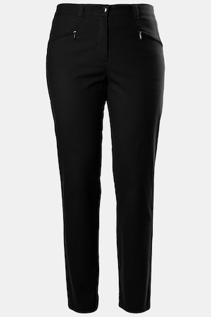 Duże rozmiary Spodnie ze streczu Mony, damska, czarne, rozmiar: 44, bawełna/elastan, Ulla Popken