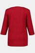 Koszulka, dwie warstwy na przodzie, dekolt w serek, rękawy 3/4