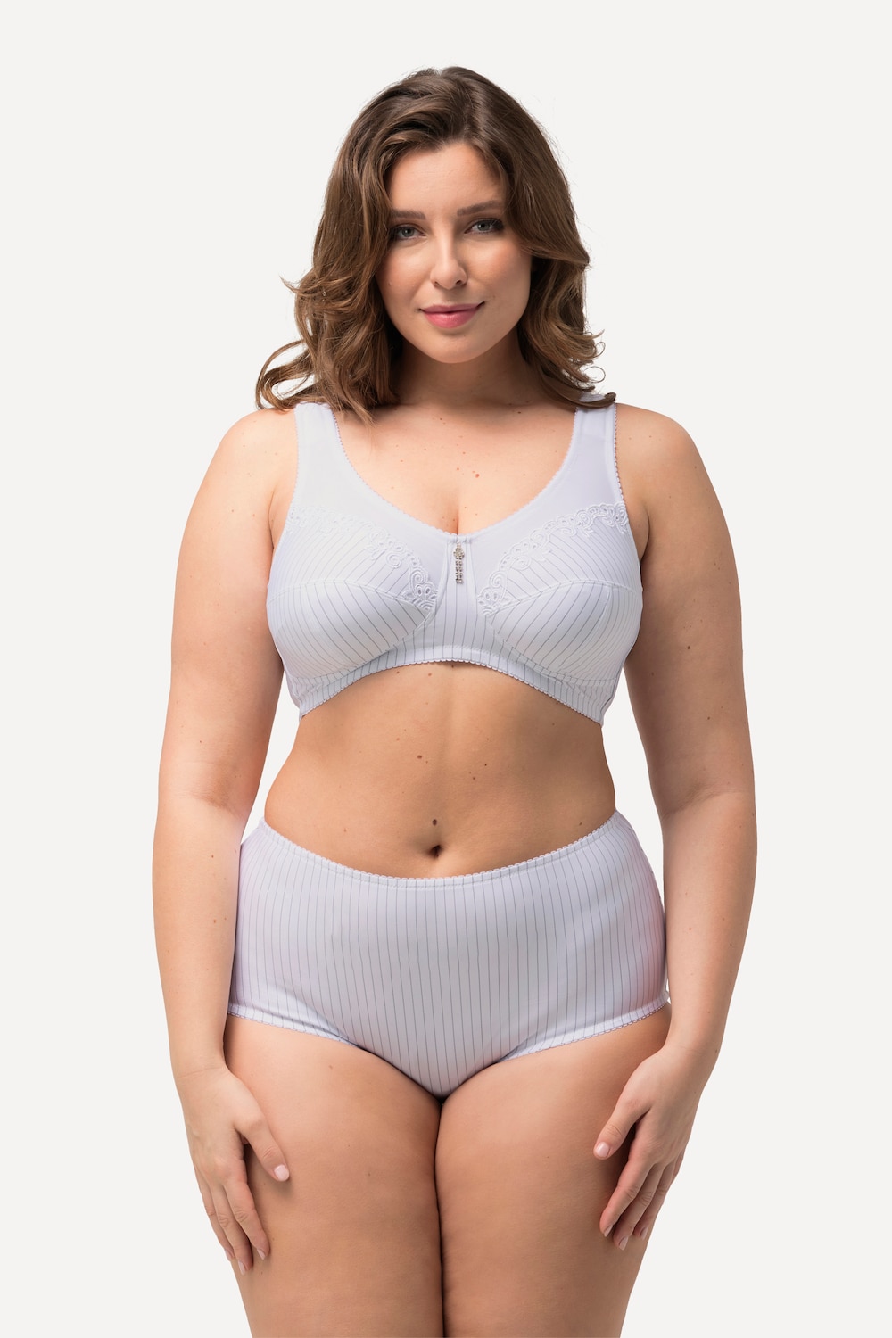 Große Größen Entlastungs-BH, Damen, weiß, Größe: 120F, Synthetische Fasern/Baumwolle, Ulla Popken