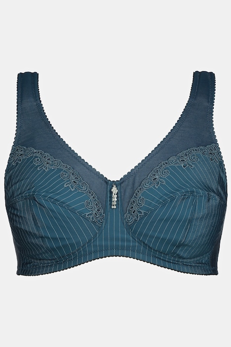 Ulla Popken Reggiseno Senza Ferri Cup C | Sostegno Morbido | Con Ciondolo Strass