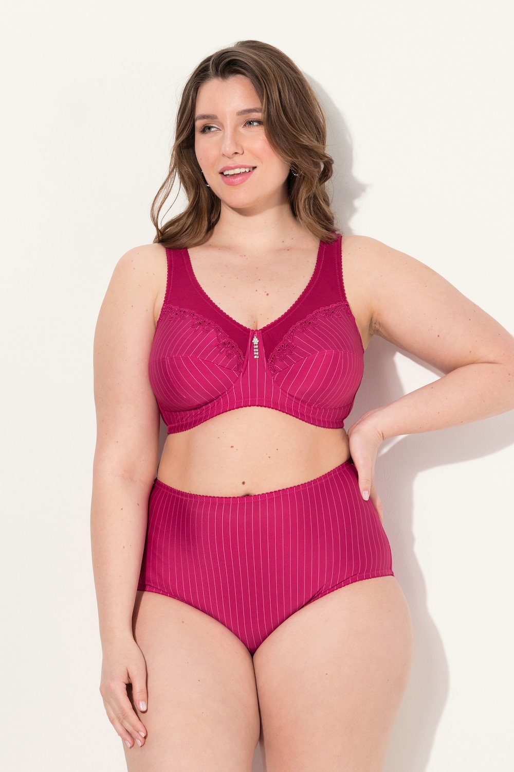 Große Größen Entlastungs-BH, Damen, rosa, Größe: 105C, Synthetische Fasern/Baumwolle, Ulla Popken