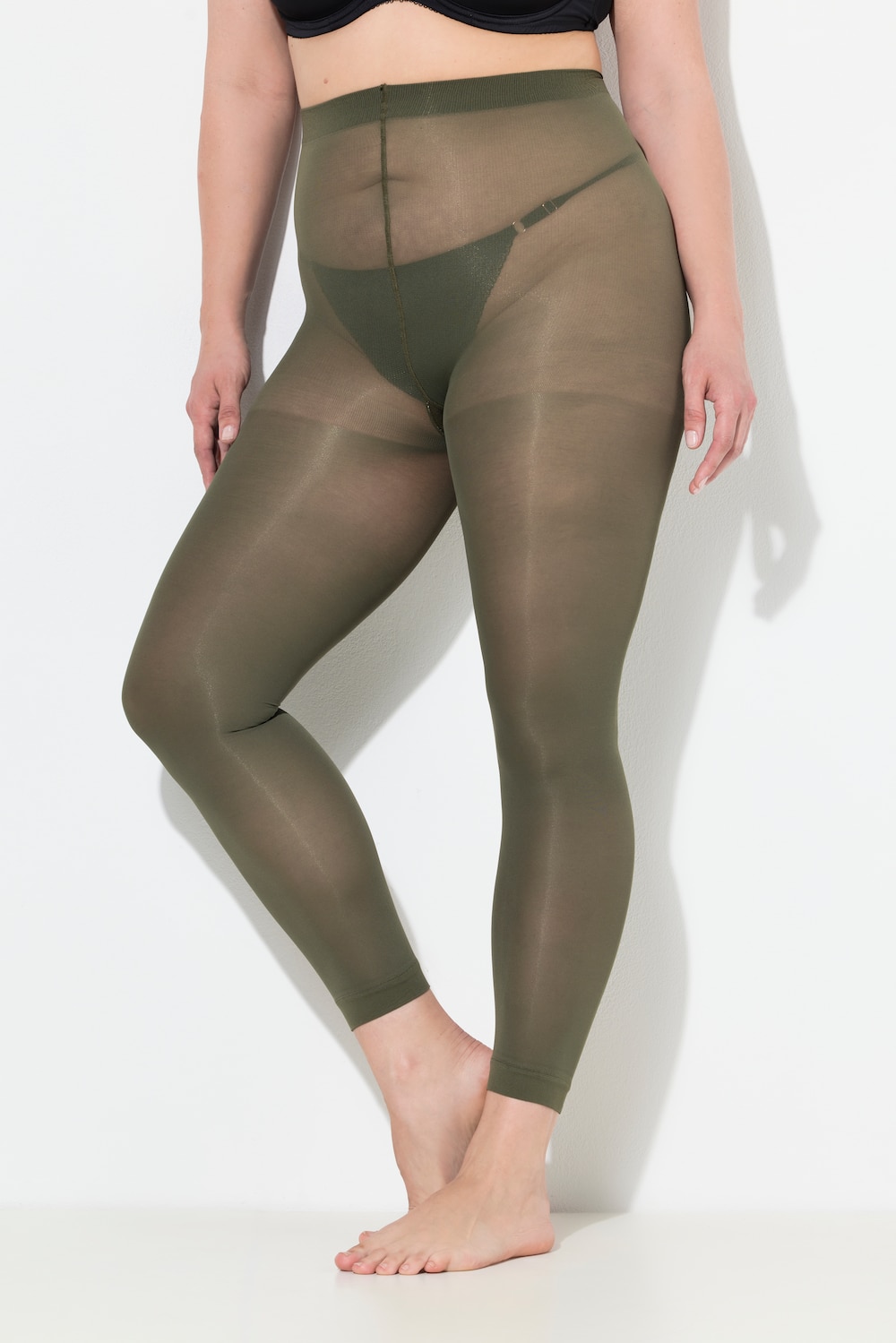 Große Größen Strumpf-Leggings, Damen, braun, Größe: 48/50, Synthetische Fasern, Ulla Popken
