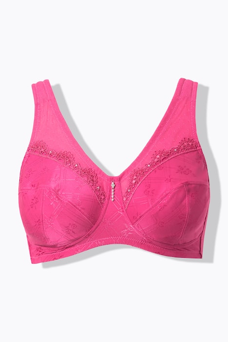 Entlastungs-BH, ohne Bügel, Spitze, Cup C - G