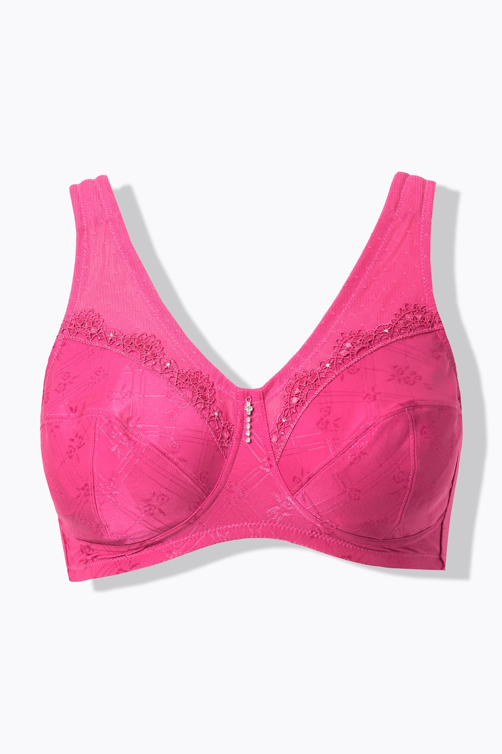Stora storlekar Stöd-BH Kelly, Dam, rosa, storlek: 95E, Syntetfibrer/Bomull/Polyester, Ulla Popken