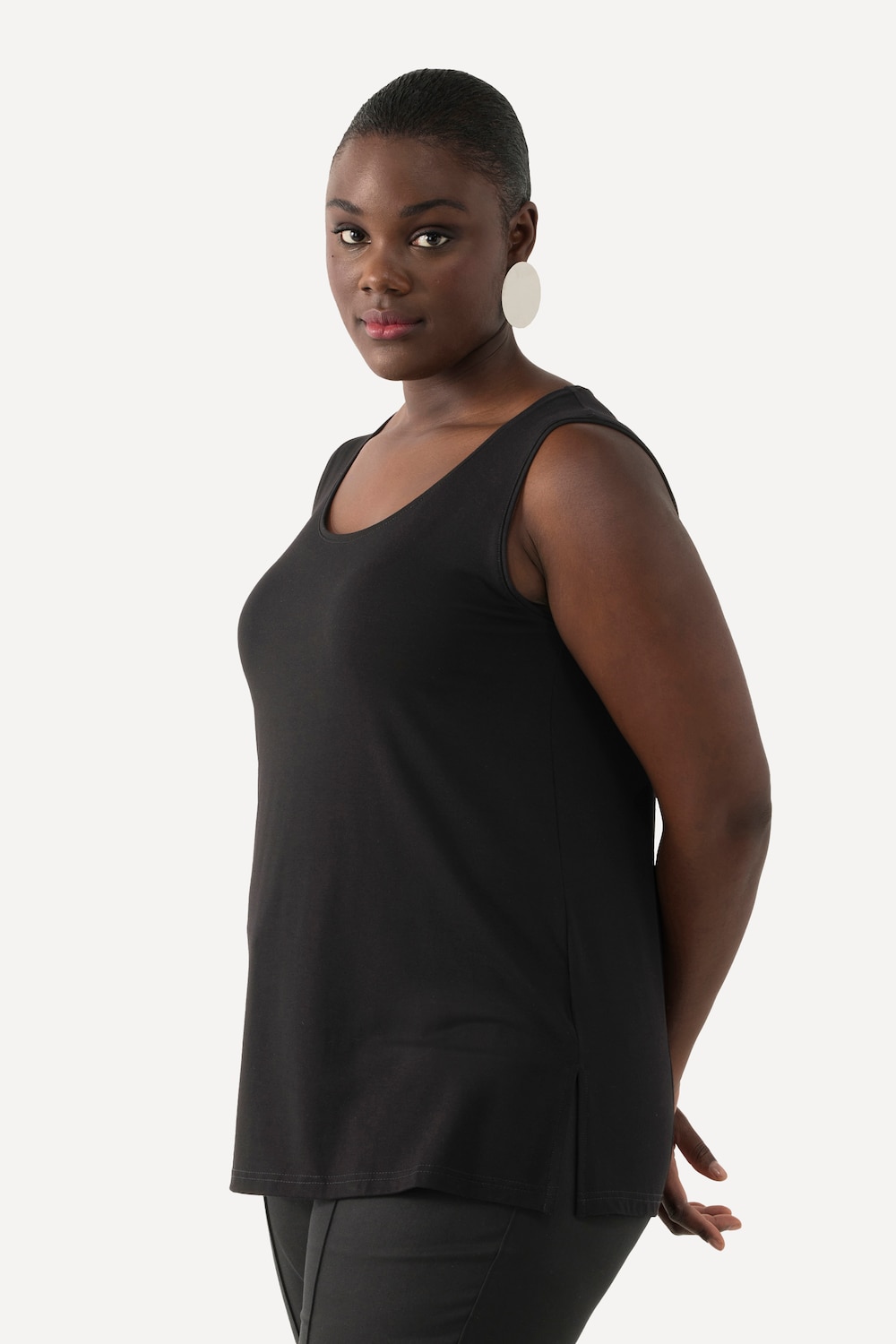 Große Größen Top, Damen, schwarz, Größe: 58/60, Viskose, Ulla Popken