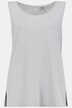 Top, klasyczny krój, okrągły dekolt, stretch, szerokie ramiączka, bez rękawów