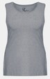 Top z okrągłym dekoltem, szerokie ramiączka, bez rękawów, streczowa krepa