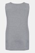 Top z okrągłym dekoltem, szerokie ramiączka, bez rękawów, streczowa krepa