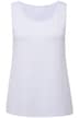 Top, kulatý výstřih, streč, široká ramínka, bez rukávů