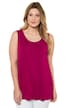 Top, kulatý výstřih, streč, široká ramínka, bez rukávů, krep