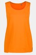 Top, okrągły dekolt, klasyczny krój, stretch, szerokie ramiączka, bez rękawów