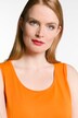 Top, okrągły dekolt, klasyczny krój, stretch, szerokie ramiączka, bez rękawów