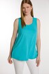 Top, okrągły dekolt, klasyczny krój, stretch, szerokie ramiączka, bez rękawów