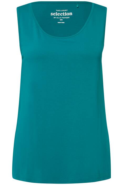 Top, kulatý výstřih, streč, široká ramínka, bez rukávů