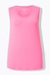 Top, ronde hals, classic, stretch, brede schouderbandjes, mouwloos