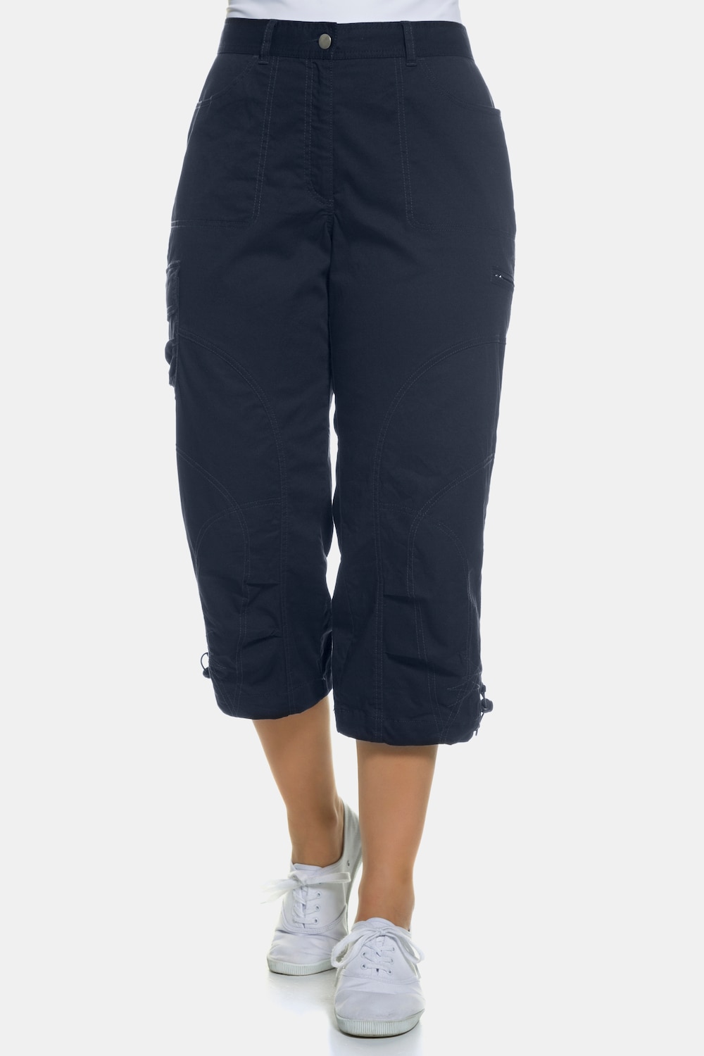 Image of Grosse Grössen 7/8-Hose, Damen, blau, Größe: 44, Baumwolle, Ulla Popken