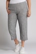 7/8-Leinenhose, elastischer Bund, natürlich kühl