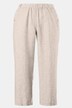Linen Elastic Waist Crop Pants