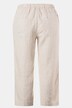 Linen Elastic Waist Crop Pants
